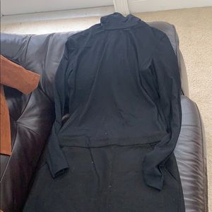 Black turtleneck mini dress